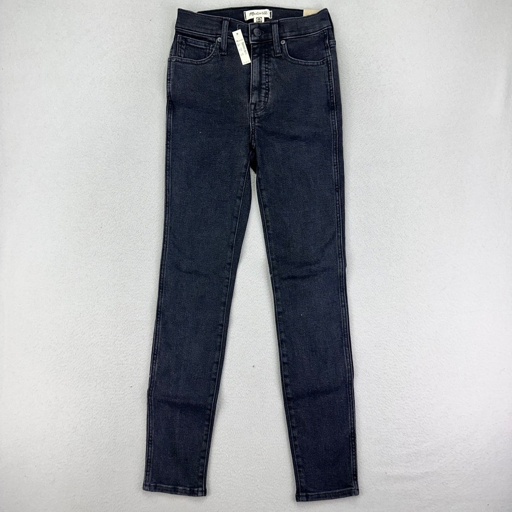 Madewell Jeans High Rise Skinny Women's 25 Black NWT Stretch
